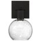 Access Lighting Port Nine Burgundy, Burgundy LED Wall Sconce, Matte Black Finish, Seeded Glass 63145LEDD-MBL/SDG - alternate 2